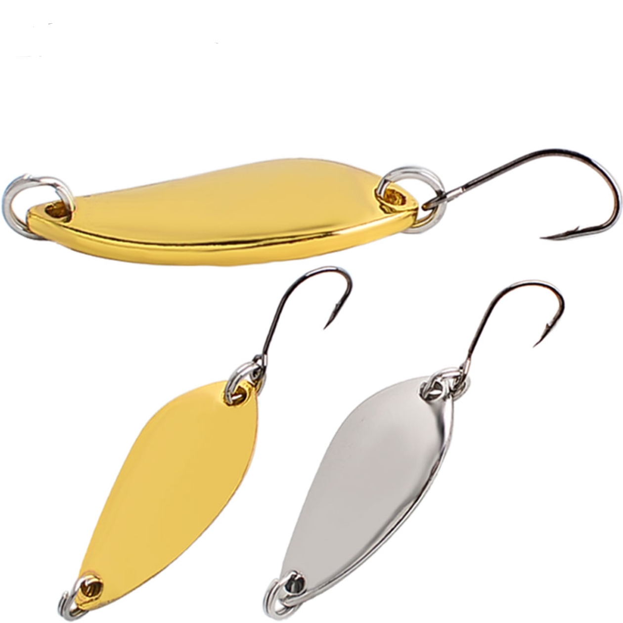 Fishing Lure Swimbait - 12pcs Metal Spoon Spinner Lure 2.5g