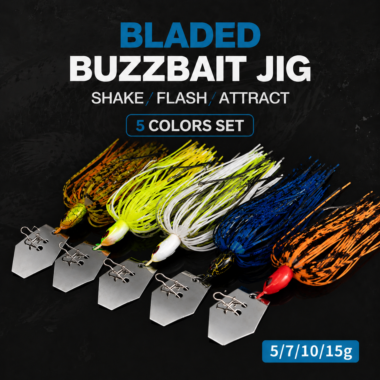 Spinnerbait Lure Set Silicone  - Fishing Lure Blade Bait avis et prix