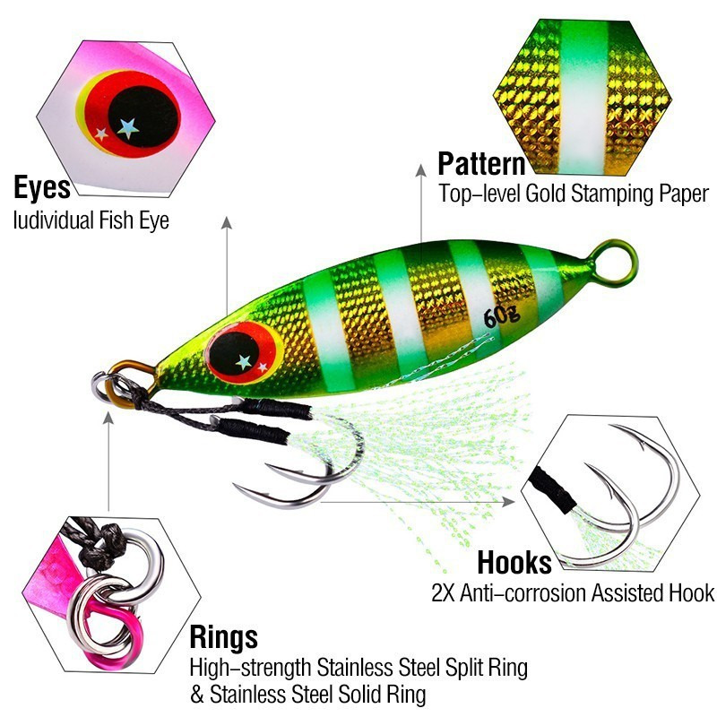 Metal Jig Spoon Lure 10-60g Fi - Fishing Lure Buzzbait avis et prix