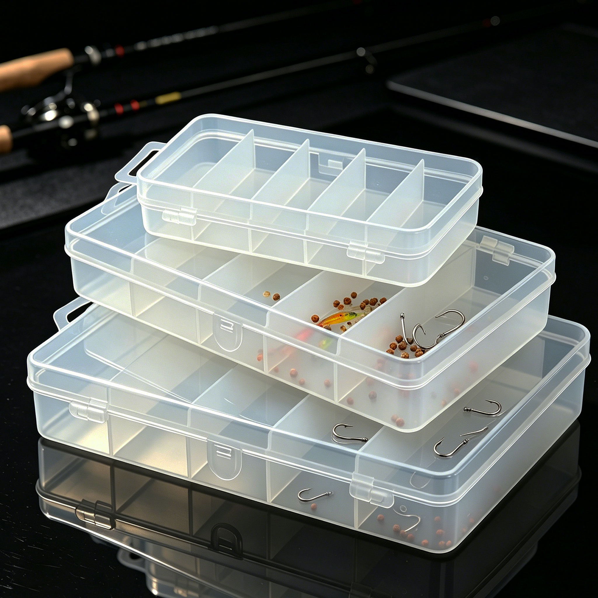 1/3pcs 3 Sizes of Plastic Fish - Fishing Lure Box avis et prix