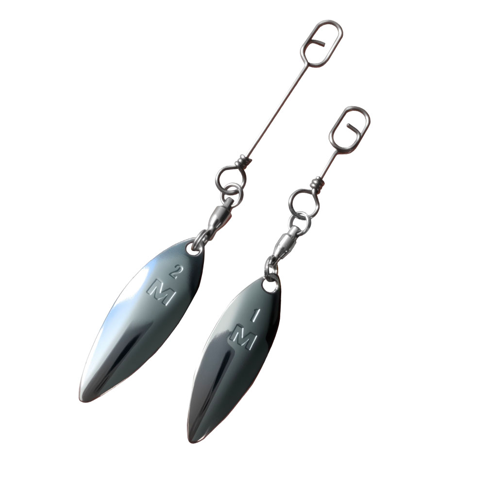 10pcs Willowleaf Blades Spinne - Fishing Lure Blade Bait avis et prix