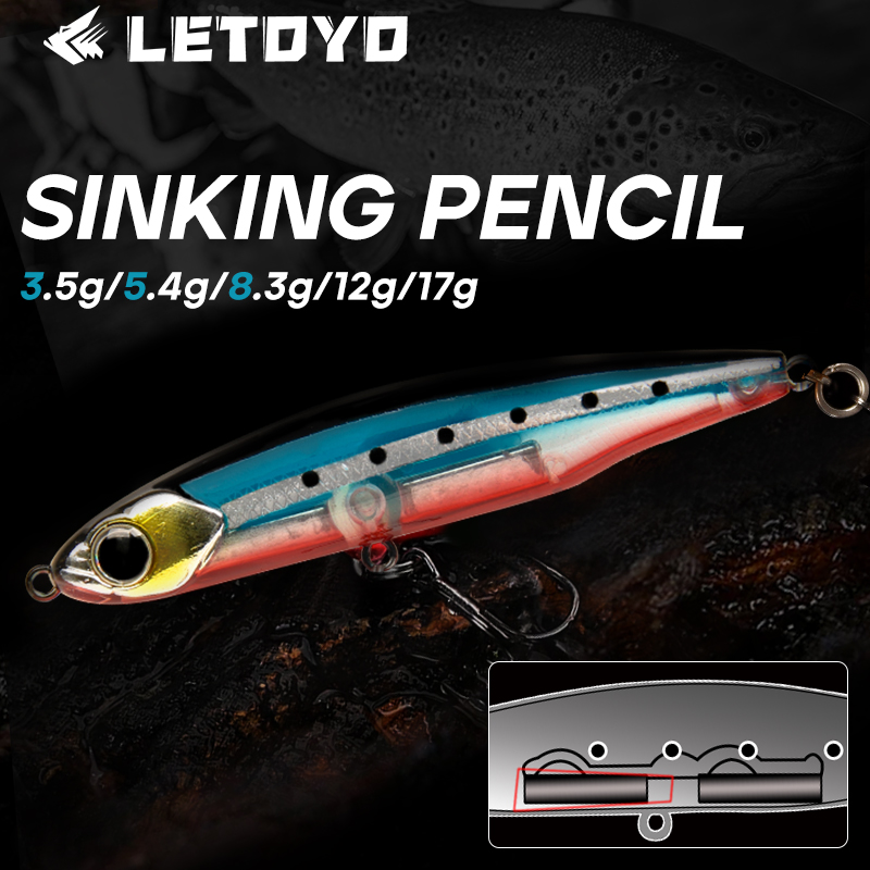 LETOYO Sinking Pencil 17g 12g- - Fishing Lure Spinnerbait avis et prix