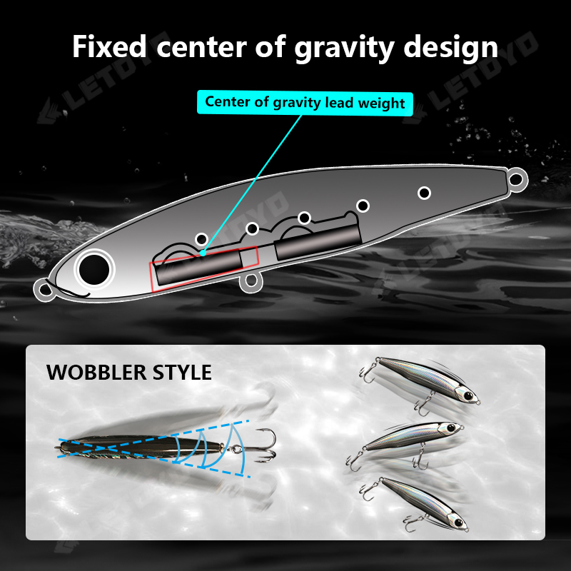 LETOYO Sinking Pencil 17g 12g- - Fishing Lure Spinnerbait avis et prix