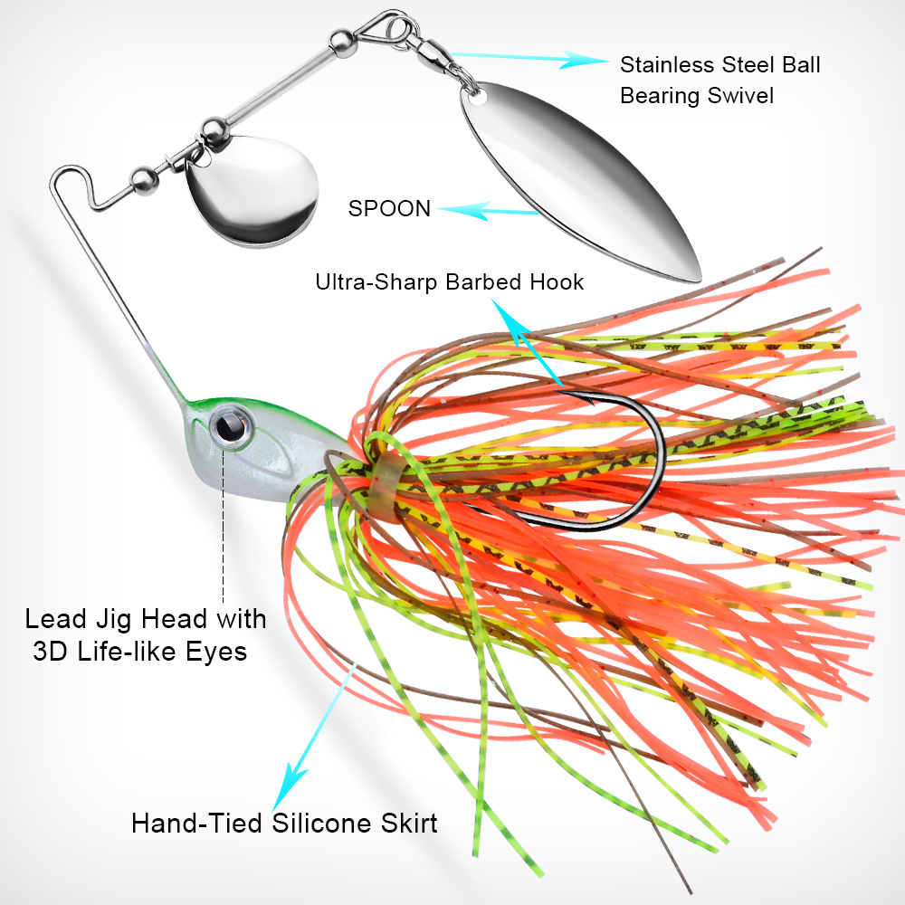 Proberos 10/14g Spinner Bait F - Fishing Lure Blade Bait avis et prix
