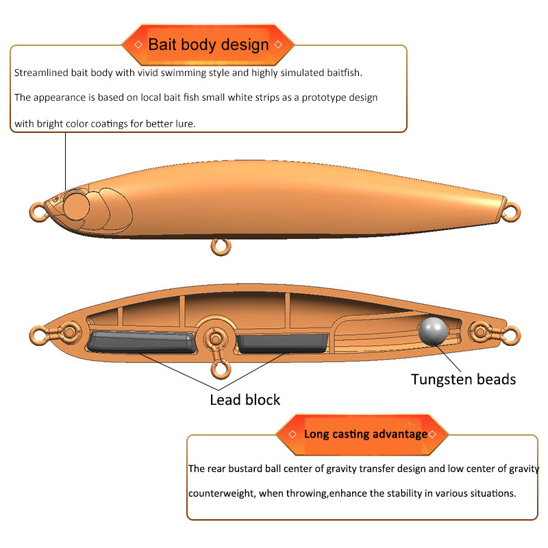 Water Sniper 10.5g 75mm Jerk P - Fishing Lure Jerkbait avis et prix