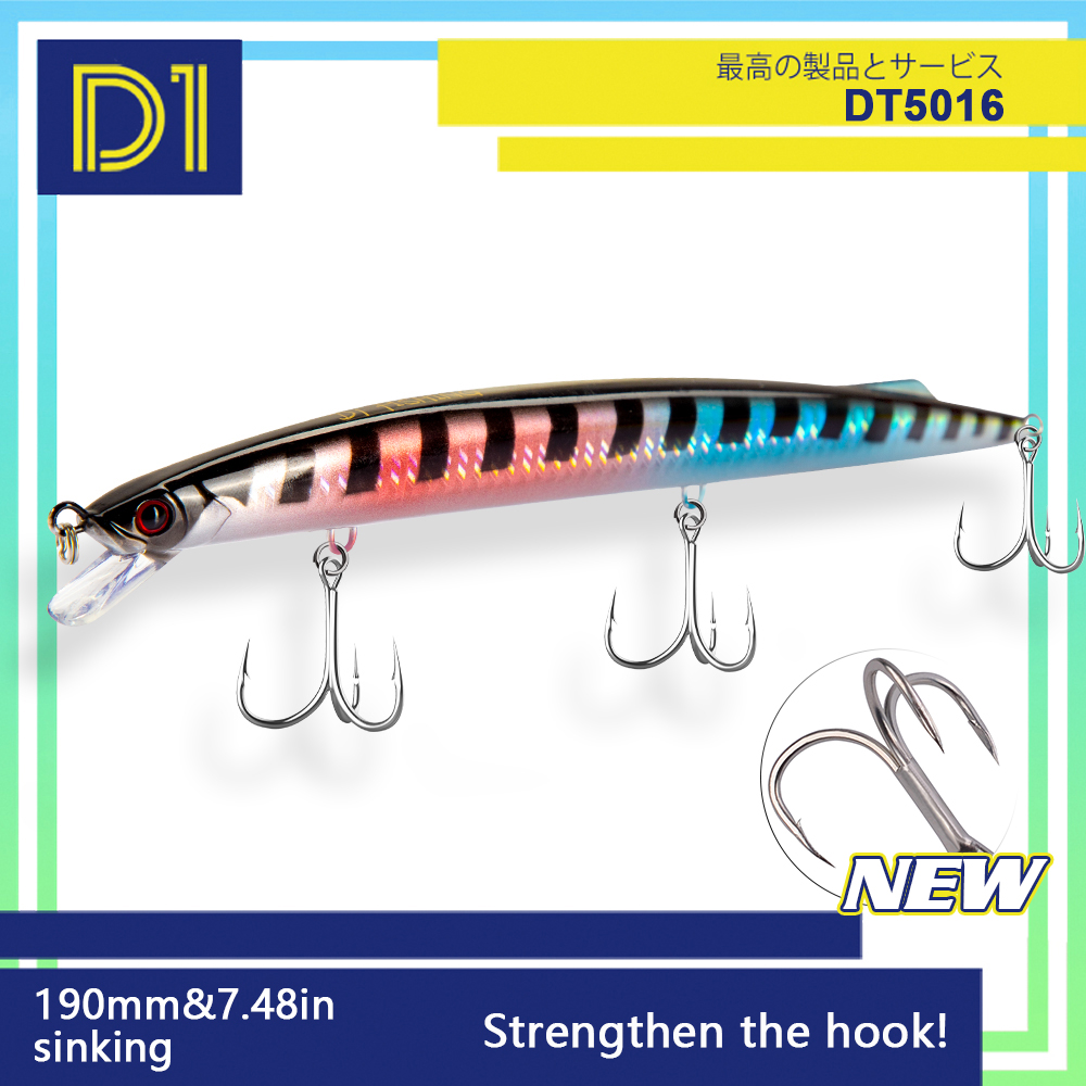 D1 Sea Fishing Minnow Lure 190 - Fishing Lure Jerkbait avis et prix