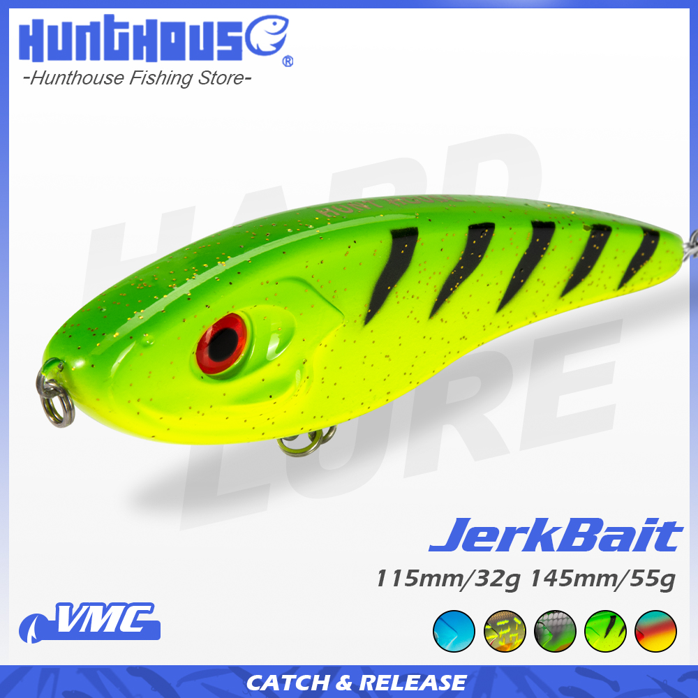 Hunthouse Jerkbait Musky Buste - Fishing Lure Jerkbait avis et prix