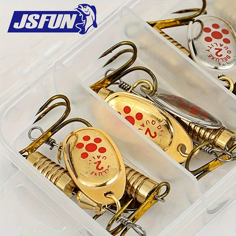 JSFUN 10pcs Spinner Lure Set w - Fishing Lure Blade Bait avis et prix