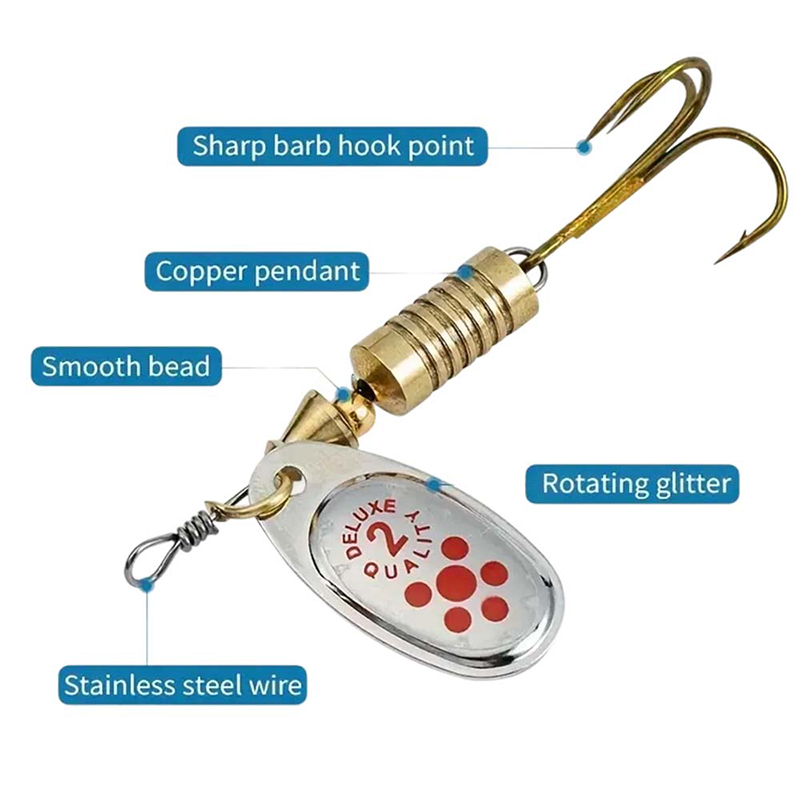 JSFUN 10pcs Spinner Lure Set w - Fishing Lure Blade Bait avis et prix