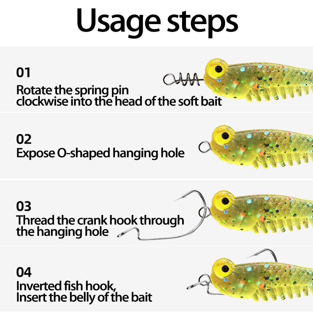 MNFT 50Pcs Soft Lure Centering - Fishing Lure Soft Plastic avis et prix