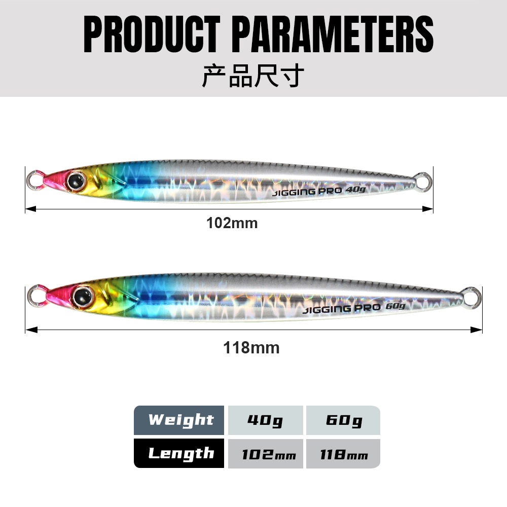 JIGGING PRO 40g 60g Slide Stic - Fishing Lure Buzzbait avis et prix