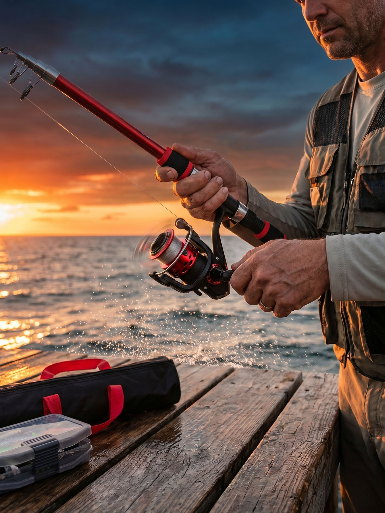 Fishing Rod Reel Combos Collap - Fishing Lure Making Kit avis et prix