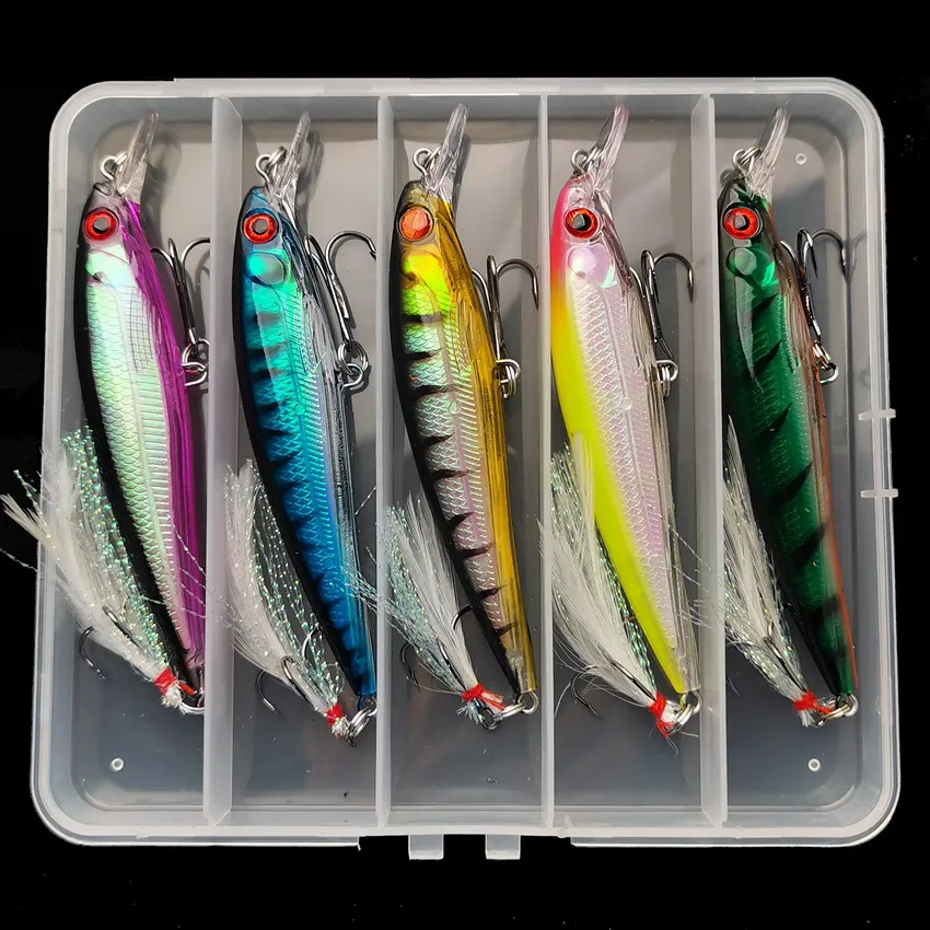 5pcs/box Laser 3D Eyes Bionic  - Fishing Lure Box avis et prix