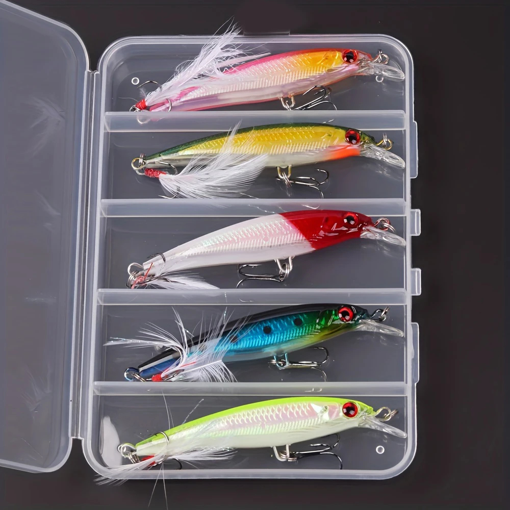 5pcs/box Laser 3D Eyes Bionic  - Fishing Lure Box avis et prix