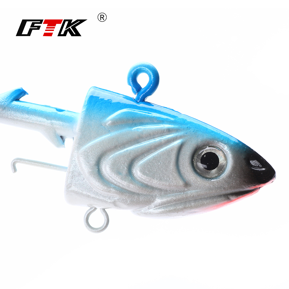 FTK 2PCS Jig Head Fishing Hook - Fishing Lure Soft Plastic avis et prix