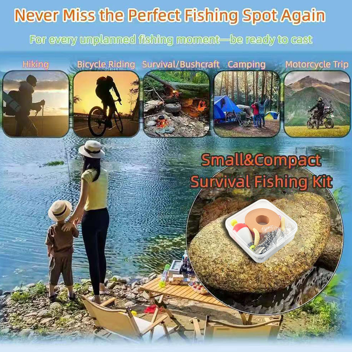 Portable Emergency Fishing Gea - Fishing Lure Kit avis et prix