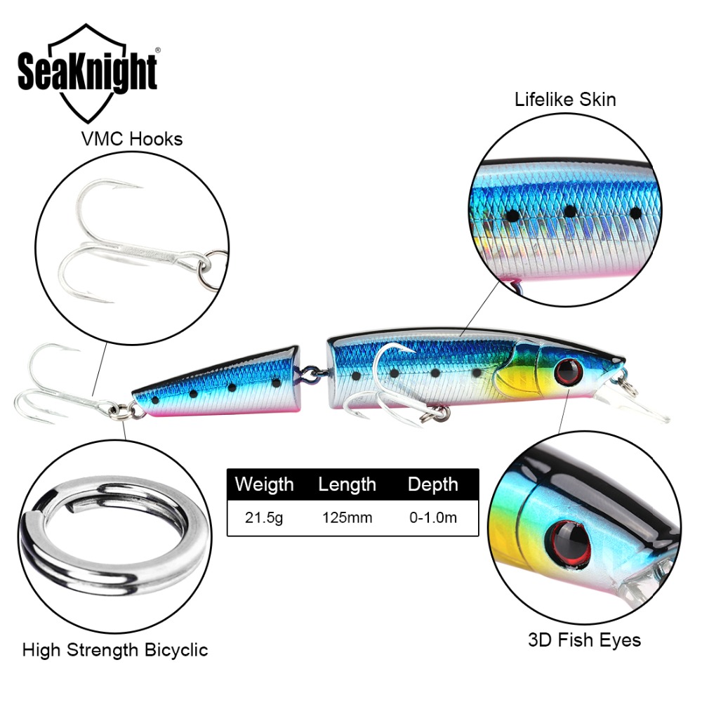 SeaKnight Minnow SK041 Jointed - Fishing Lure Popper avis et prix