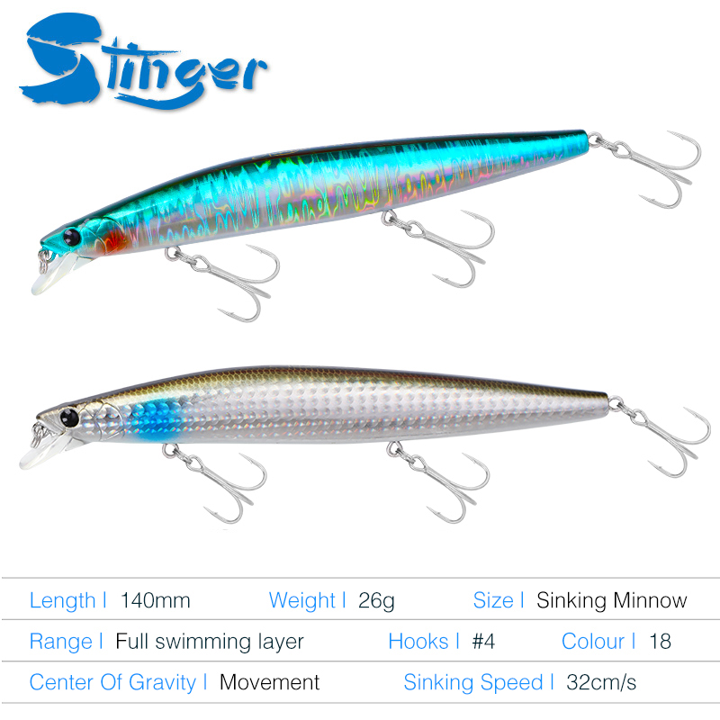 TSURINOYA Stinger 140S Fishing - Fishing Lure Jerkbait avis et prix