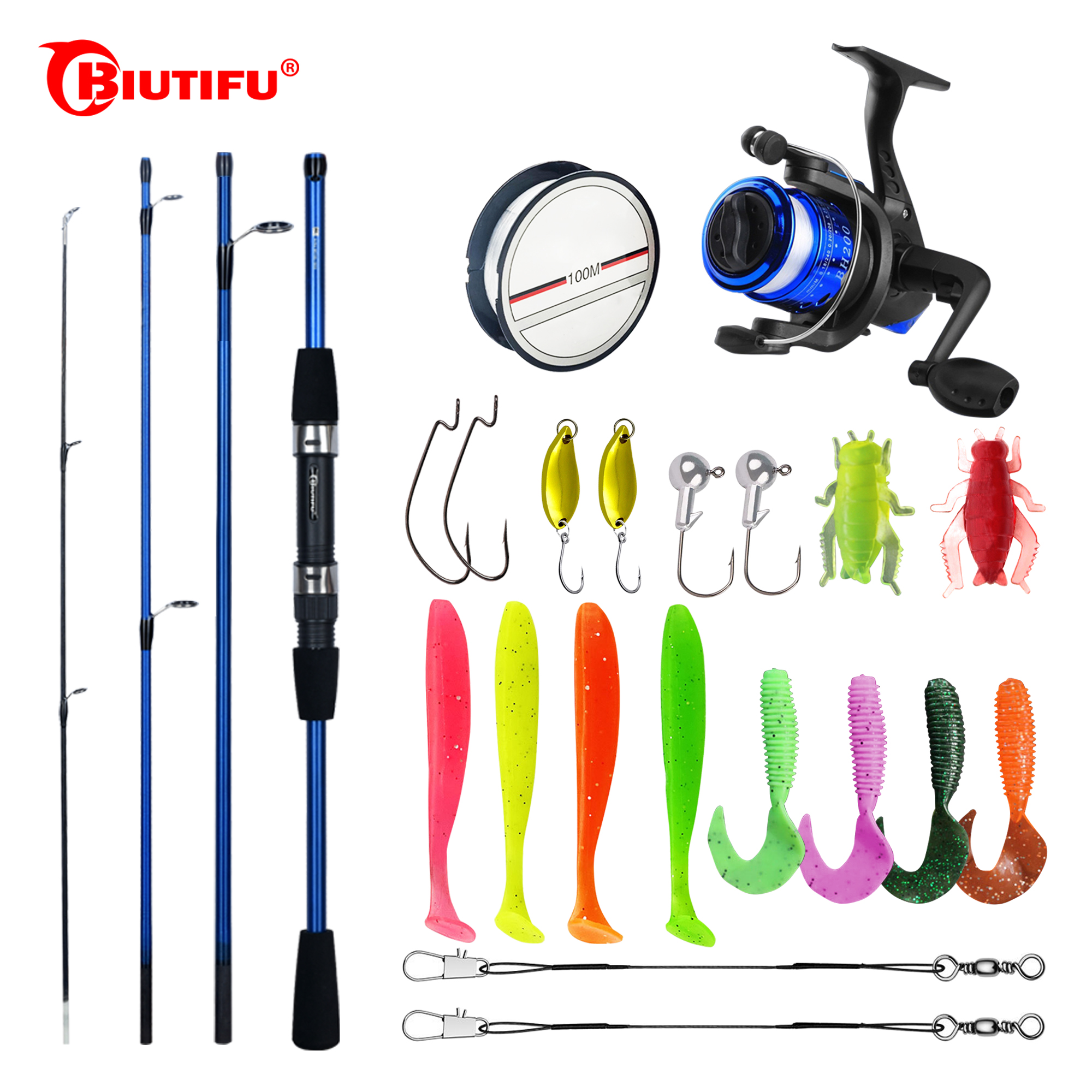 BIUTIFU Spinning Fishing Rod S - Fishing Lure Spinnerbait avis et prix