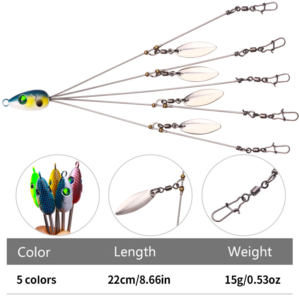 Alabama Rig Spinner Bait Umbre - Fishing Lure Blade Bait avis et prix